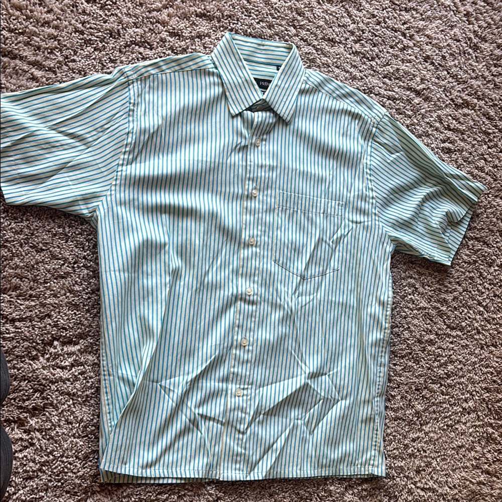 PRIKNIT Blue and Yellow Striped Shirt